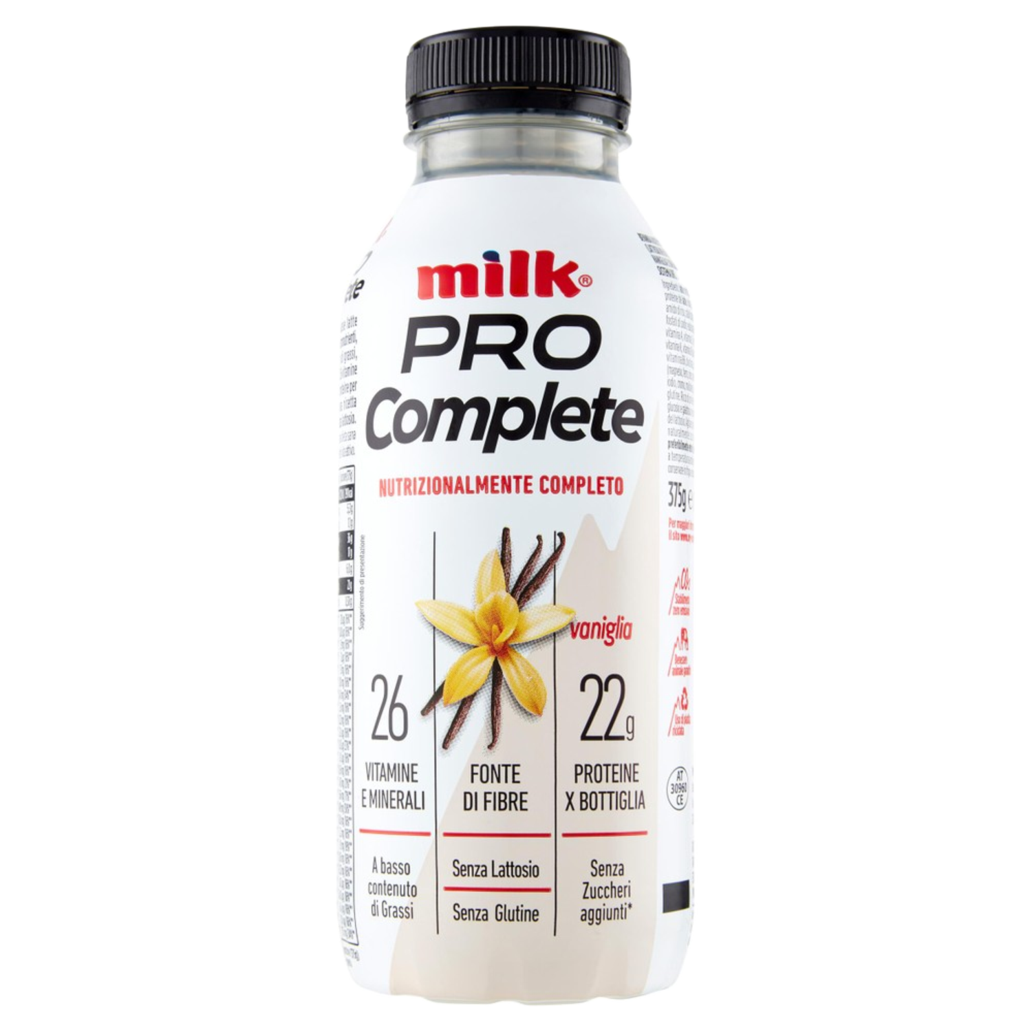 Milk Pro complete vaniglia da bere 375g Latteria Nom