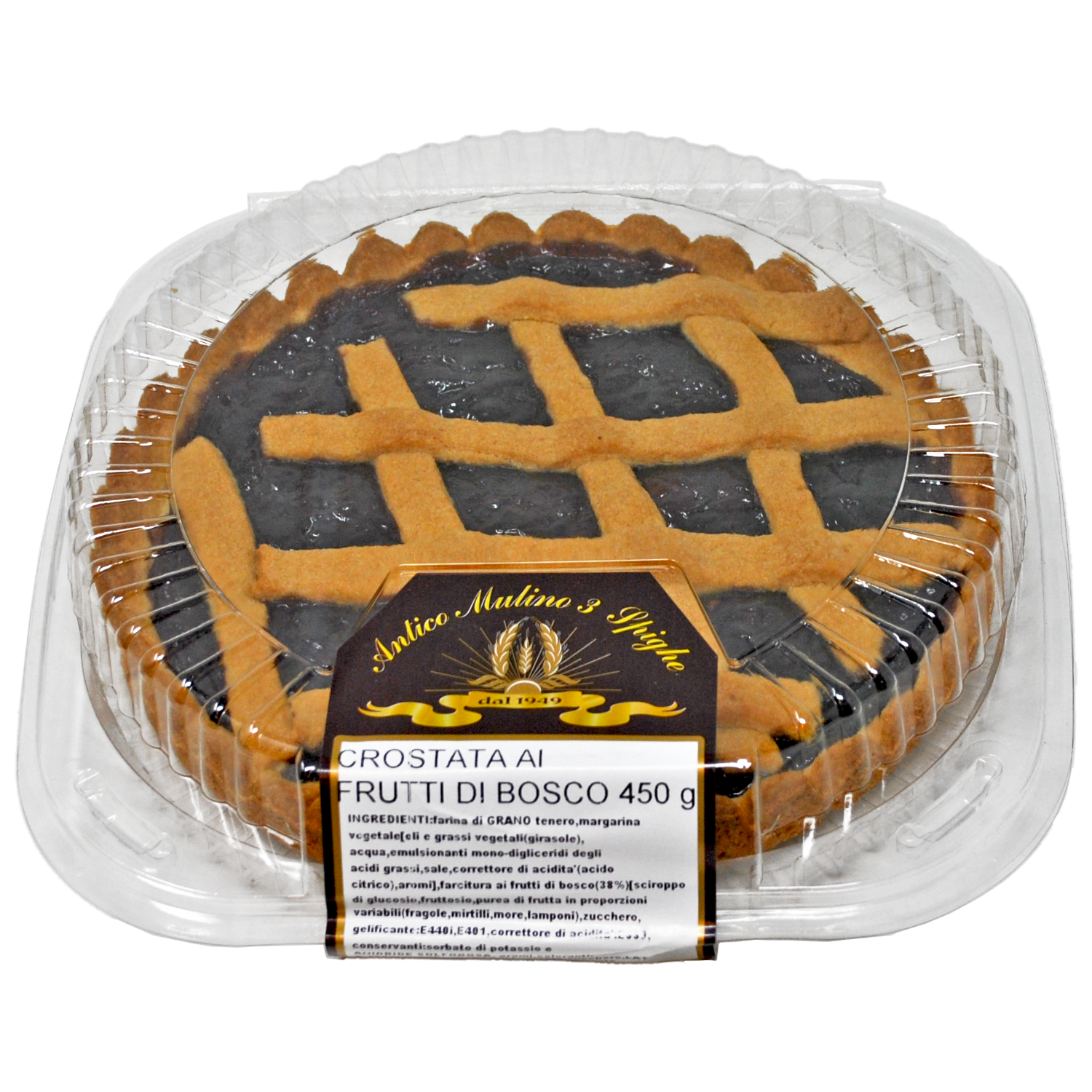 Crostata ai frutti di bosco 450g Antico Mulino 3 Spighe